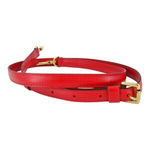 Louis Vuitton Red Adjustable Leather Bag Strap